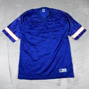 VTG Russell Athletic Football Jersey Blue Mesh V-Neck Mens 48